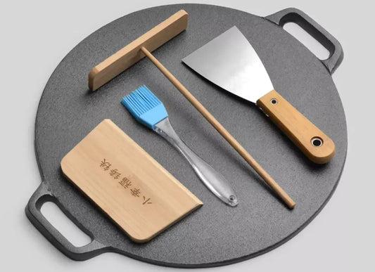 Cast Iron Pan Dosa Tawa - 34CM - Mekamart Australia