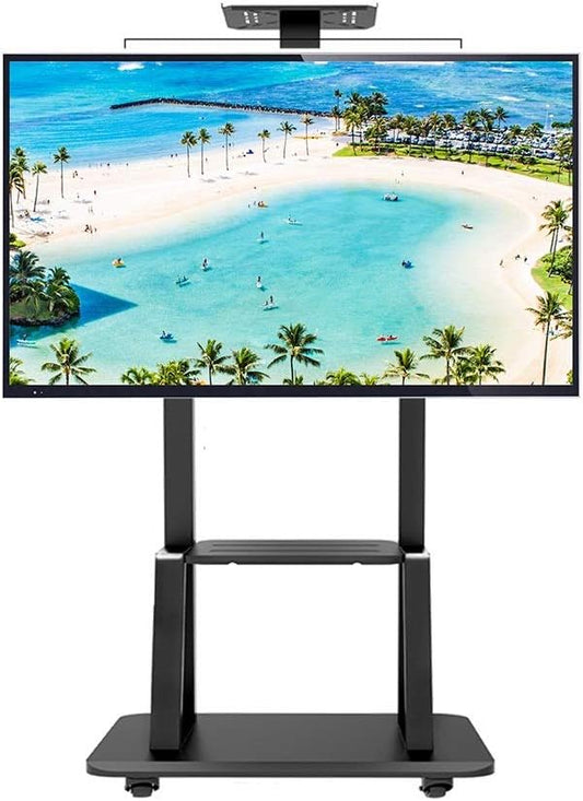 Tv Stand Cart Trolley 32 To 75 Inch Mobile Tv Cart Universal Flat Screen Rolling Trolley Console Stand