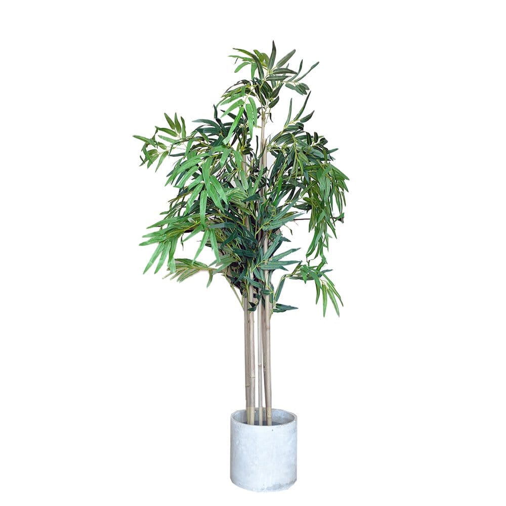 Tall artificial trees for home or patio use.