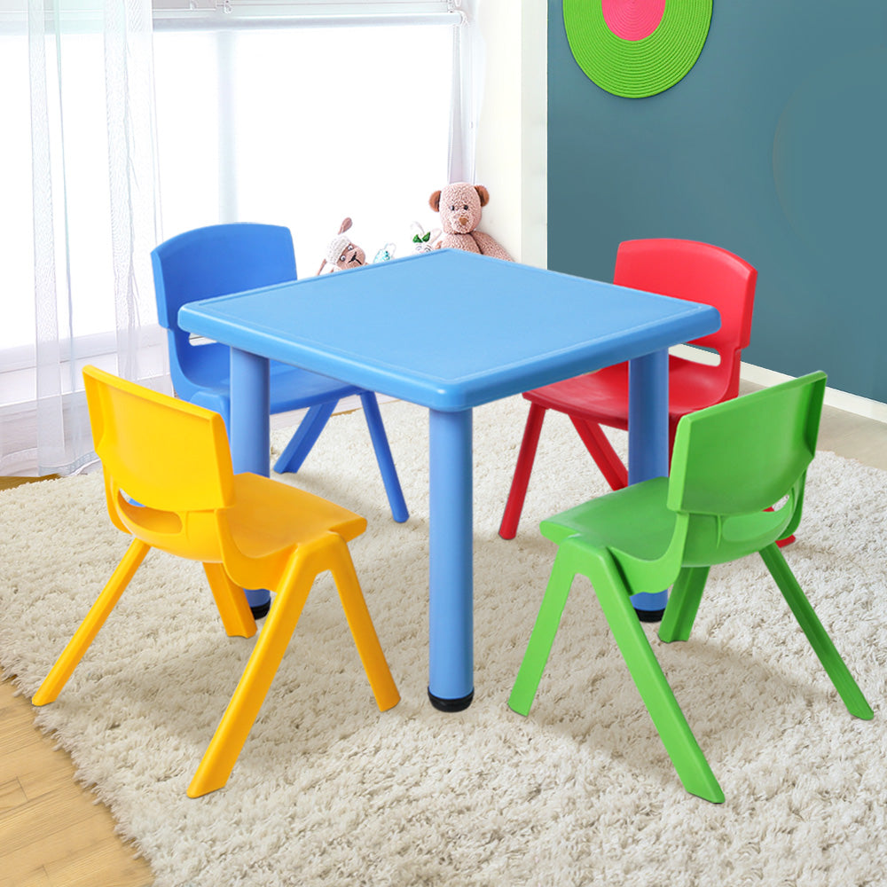 Kids' table and chair sets for play and study.