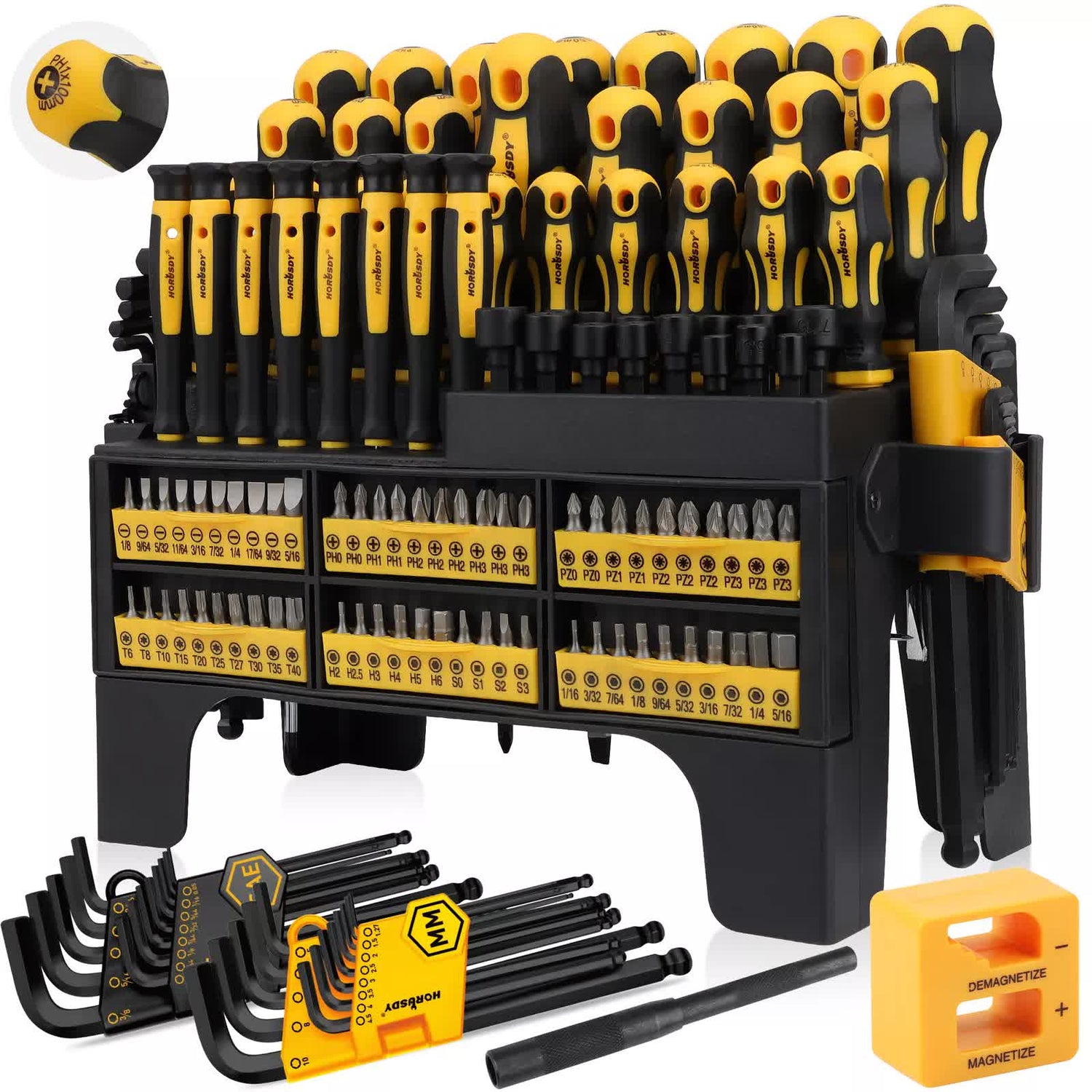 Assorted hand tools and repair equipment for household tasks