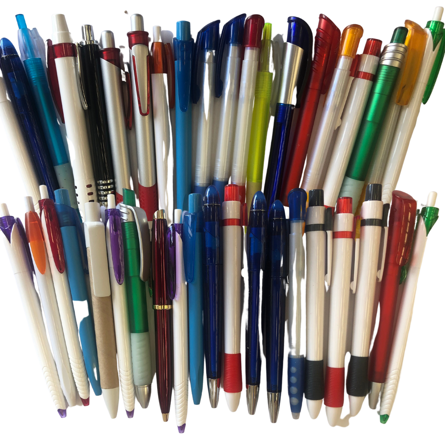 Pens, pencils, and writing tools for school and office use.
