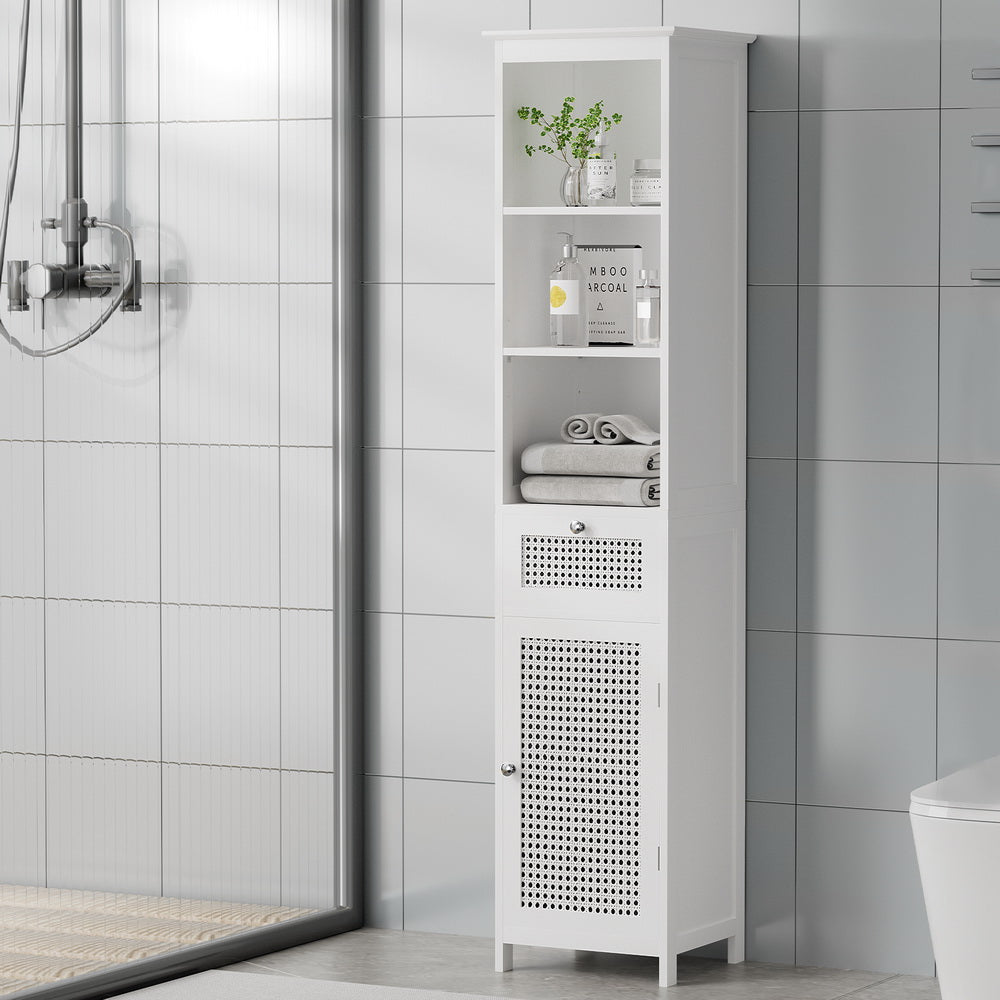 Bathroom cabinets and cupboards for storage solutions.