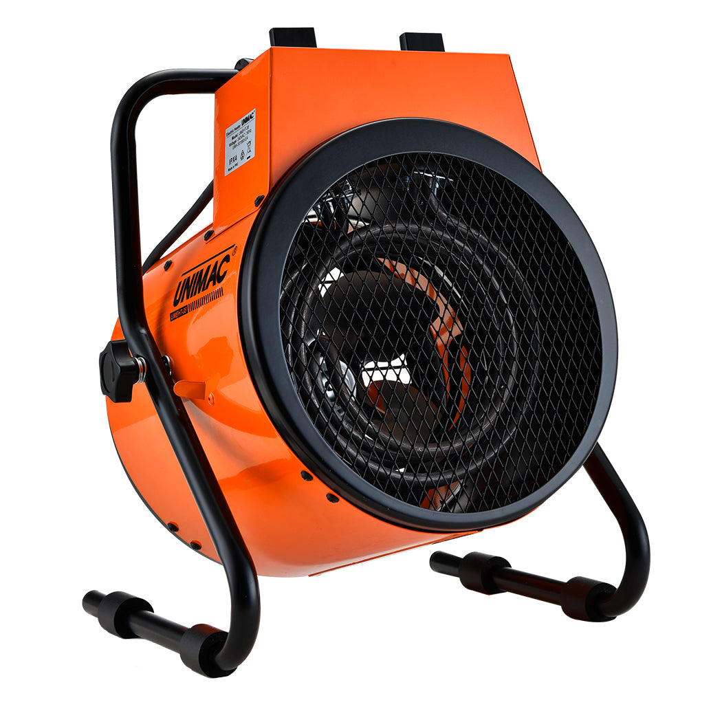 Heavy-duty industrial heaters for workshops and commercial spaces.