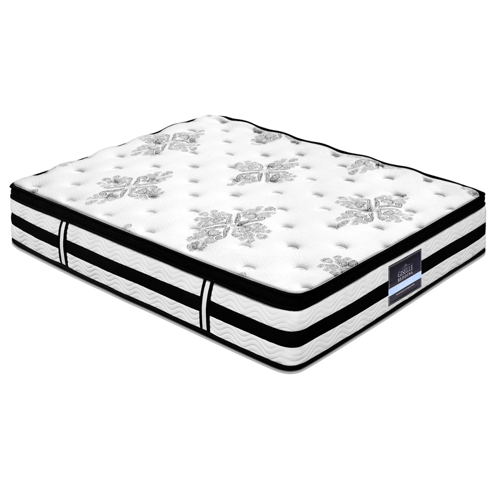 Double mattresses for restful sleep.