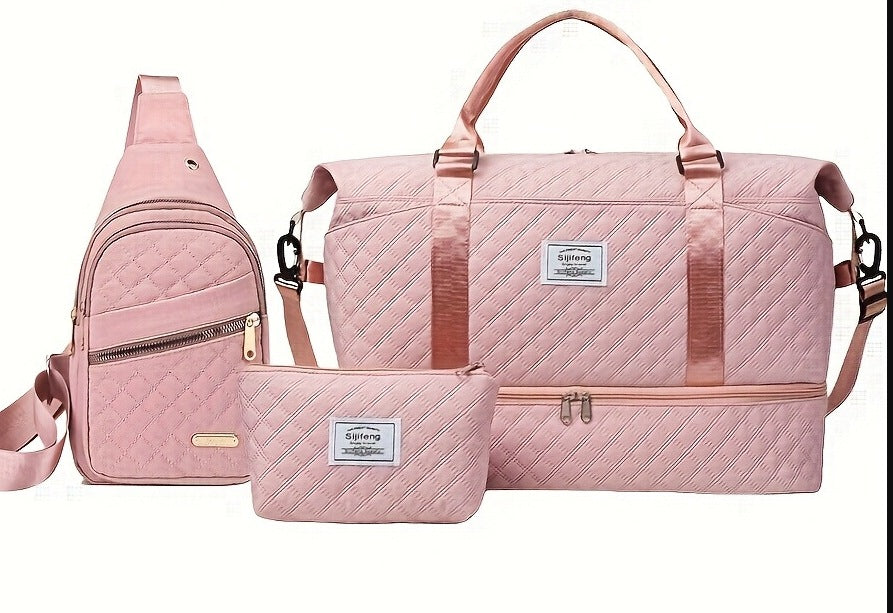 Duffel bags for travel, gym, and casual use.