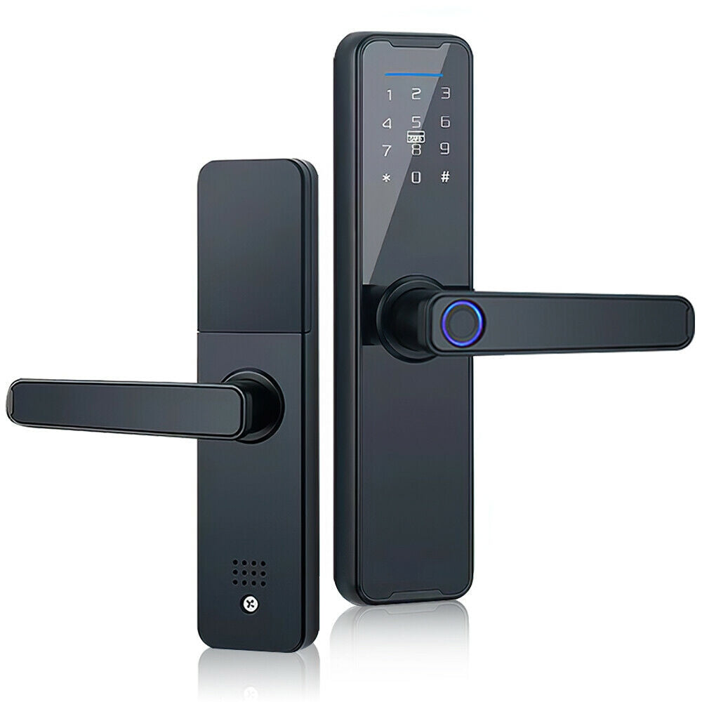 Electronic smart door locks for keyless home security.