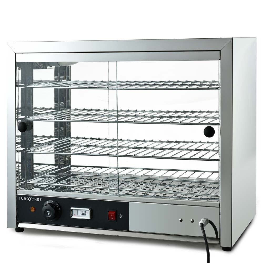 Food warmers and chafing dishes for serving hot meals.