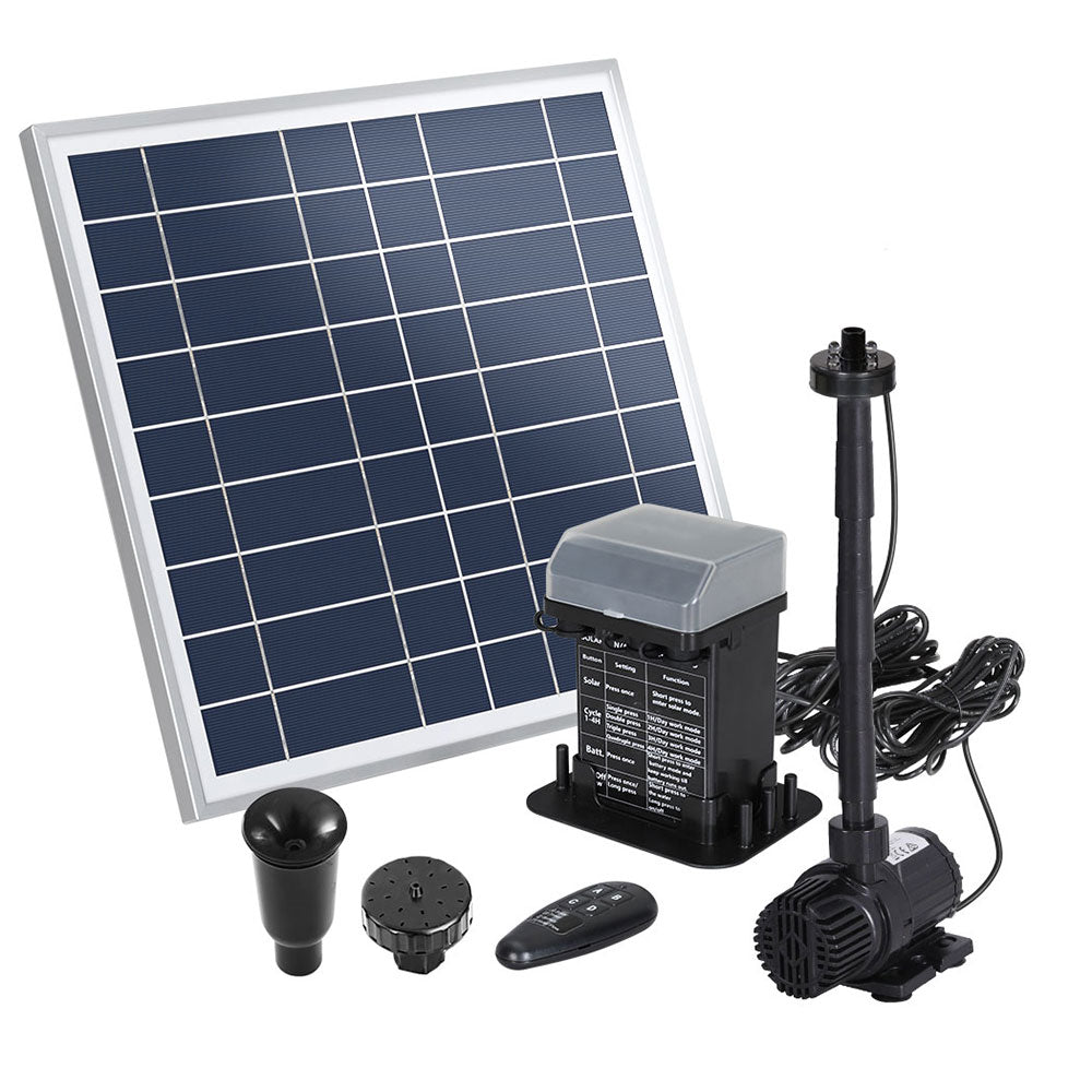 Fountain pumps and pond care accessories.