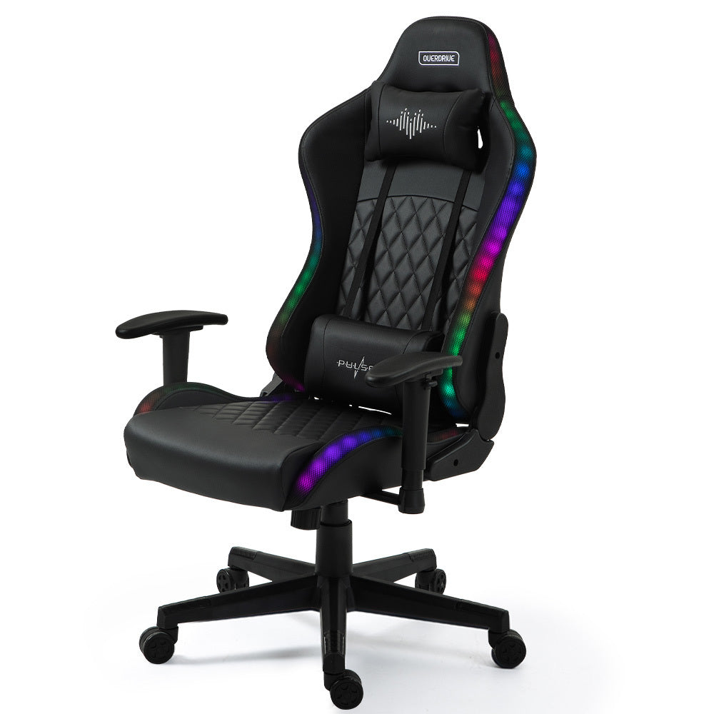 Gaming chairs with ergonomic support and style.