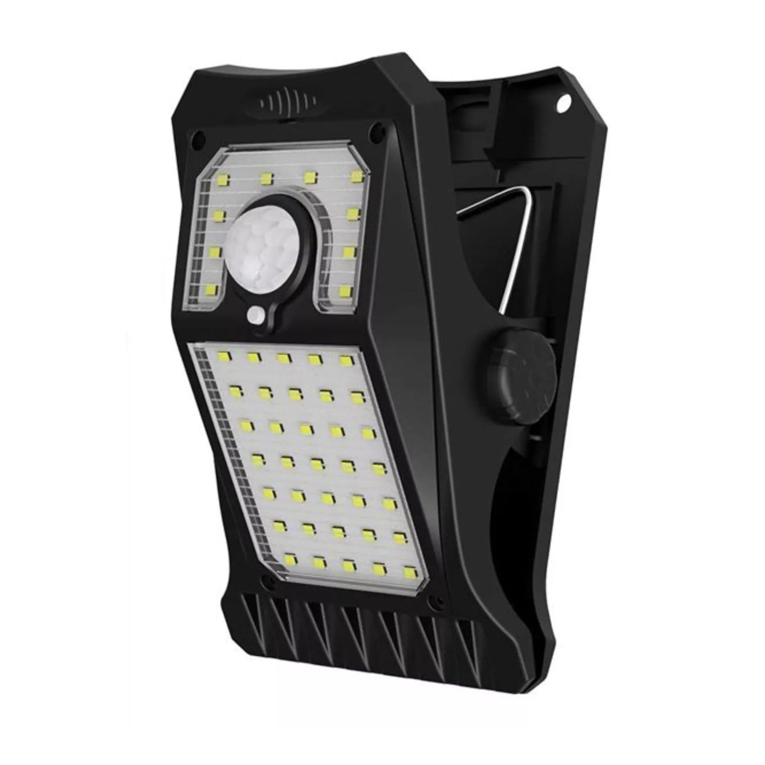 Outdoor wall-mounted lights for night time ambiance.