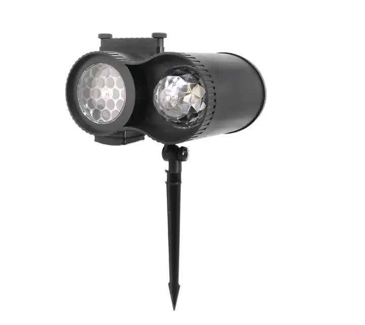 Recessed in-ground lights for garden pathways.