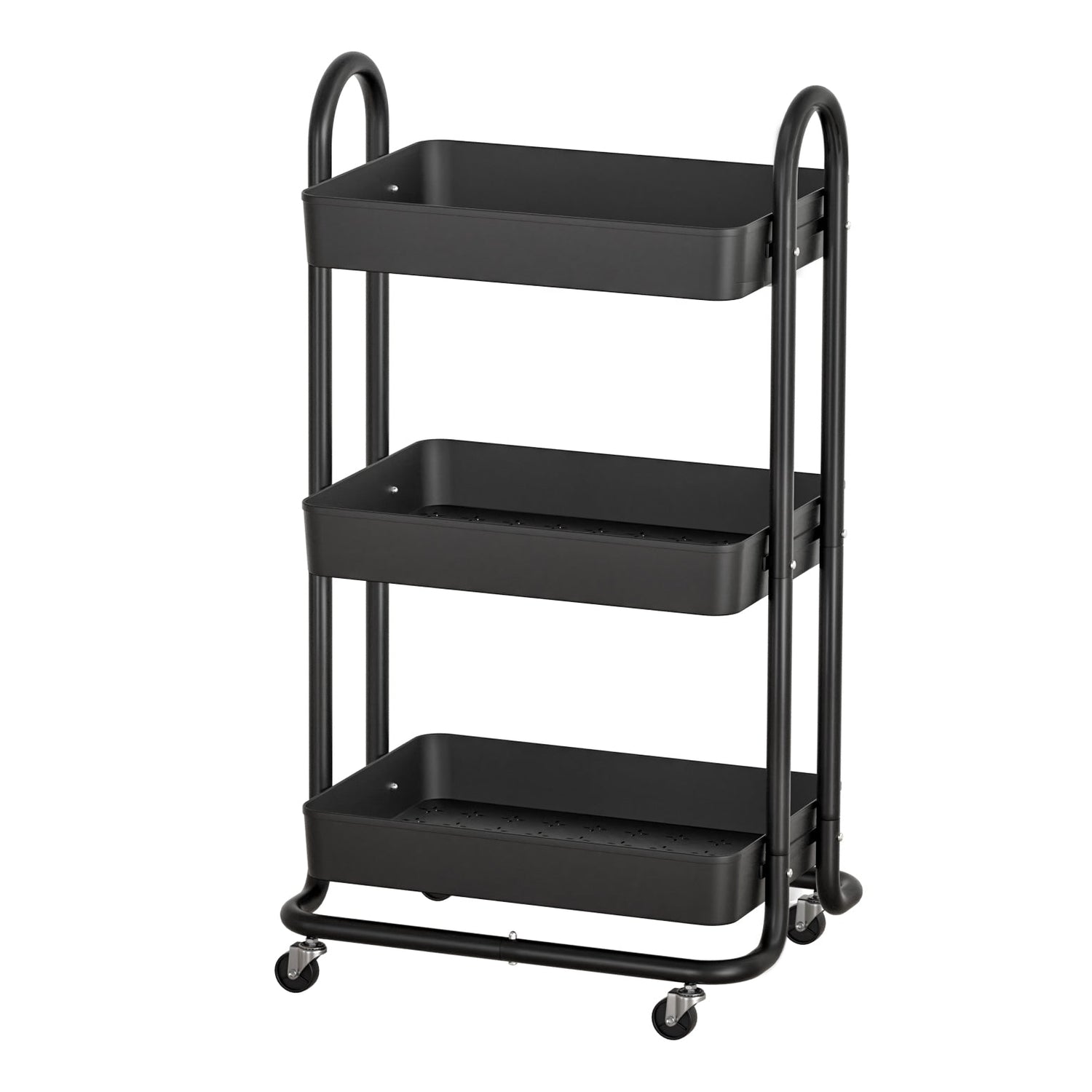 Rolling kitchen and dining trolleys for extra storage.