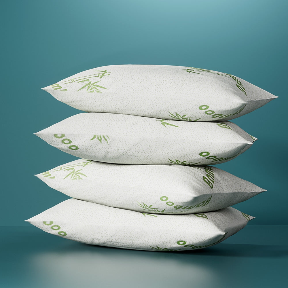 Soft pillows and pillowcases for restful sleep.