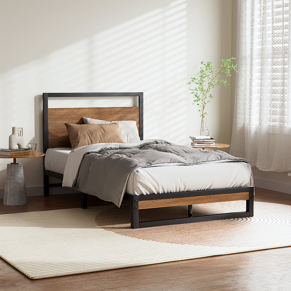 Single bed frames for compact and children's bedrooms.
