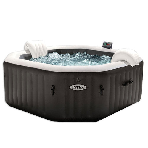 Inflatable spas and accessories for home relaxation.