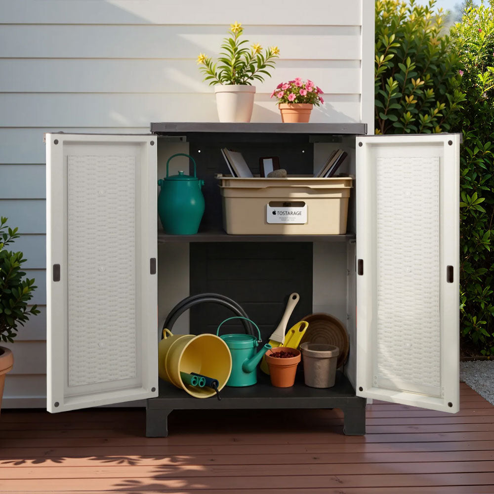 Lockable storage cabinets and lockers for organized spaces.