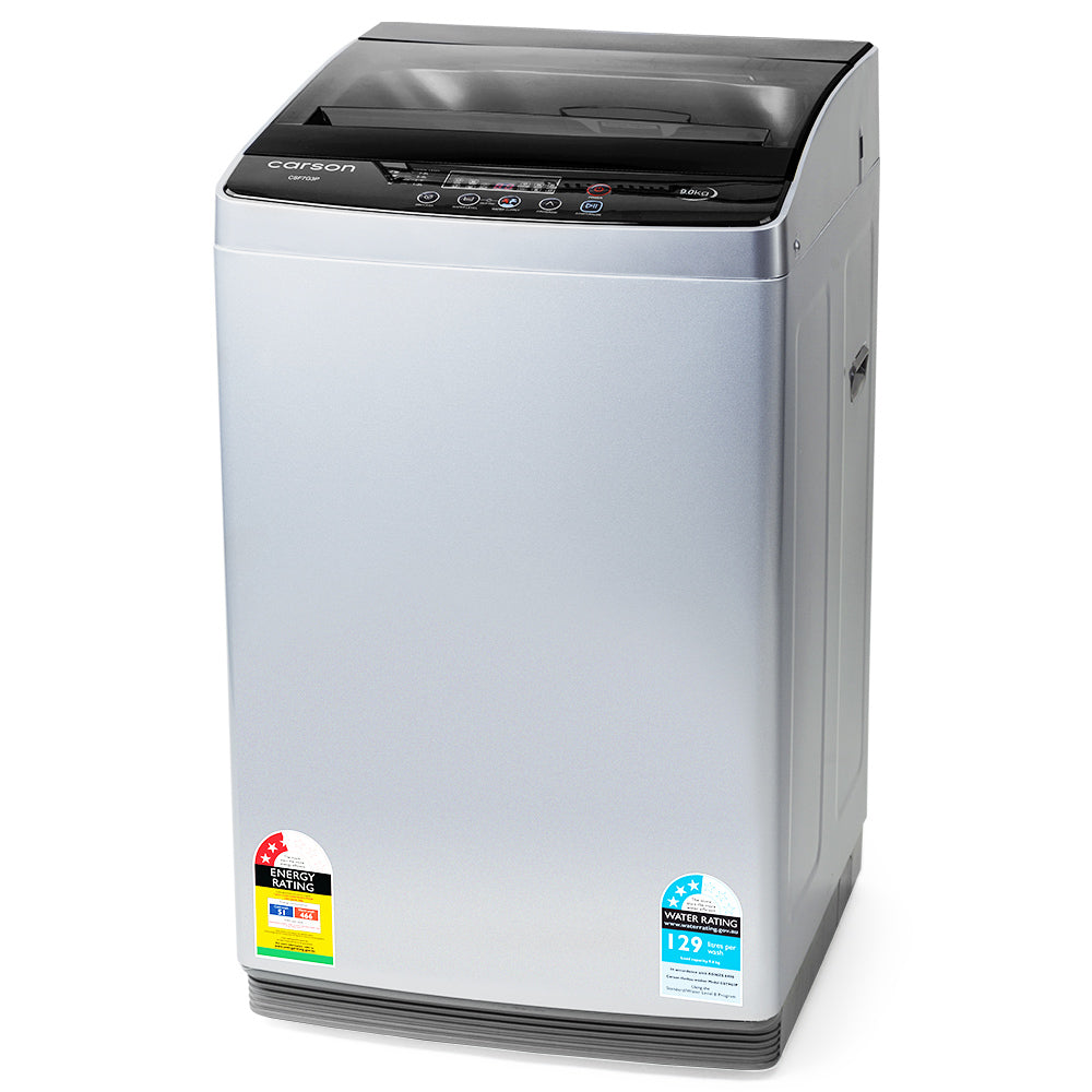 Washing machines with large capacity and energy-saving features.