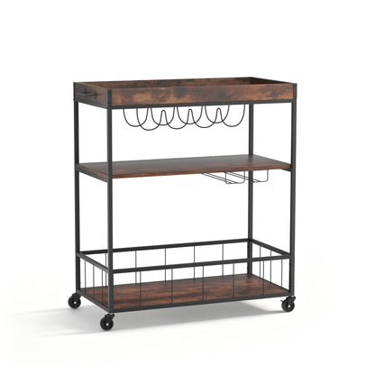 Artiss Kitchen Island Rolling Serving Cart