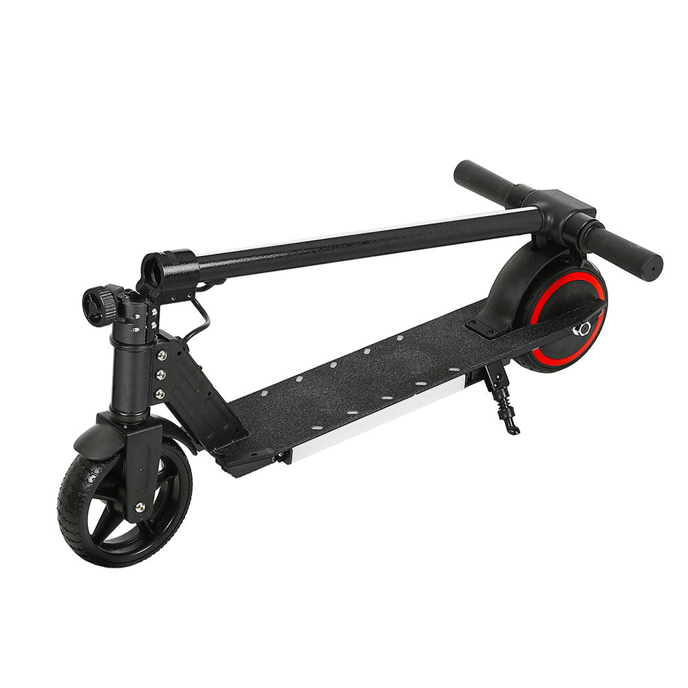 Electric Scooter 130W 16KM/H LED Light Folding Portable Riding Commuter Black