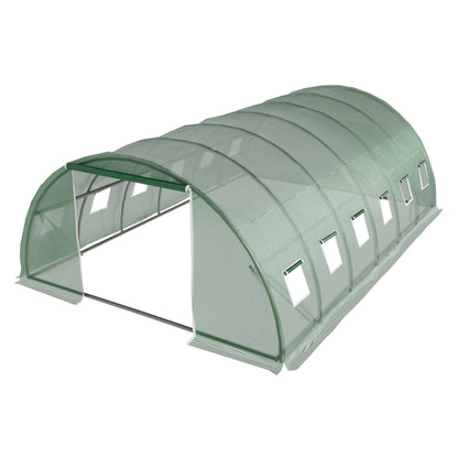 Green Fingers Greenhouse 6x4x2M Walk in Green House Tunnel Plant Garden Shed Dome