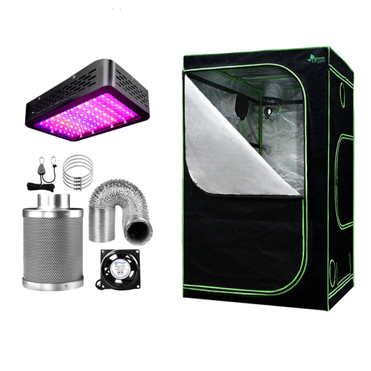 Green Fingers Grow Tent Light Kit 120x120x200CM 1000W LED 6" Vent Fan,Green Fingers Grow Tent Light Kit LED 1000W Full Spectrum 6" Vent 120x120x200CM