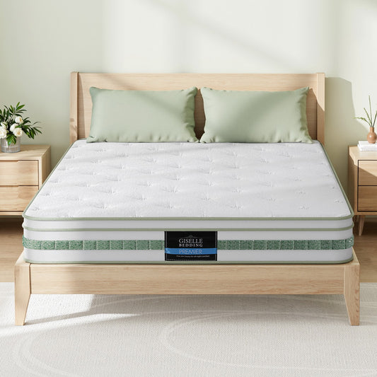 20cm Giselle Mattress Queen Green Tea Mattresses