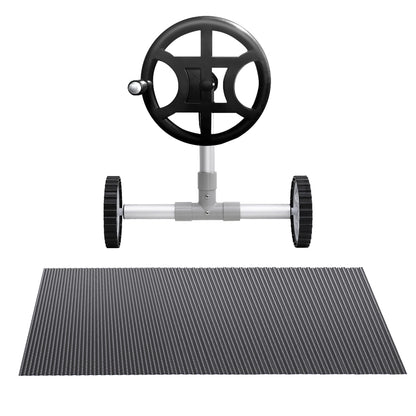 Aqua Buddy Pool Cover 600 Micron 7x4m w/ Roller 4m Swimming Pools Black Solar Blanket