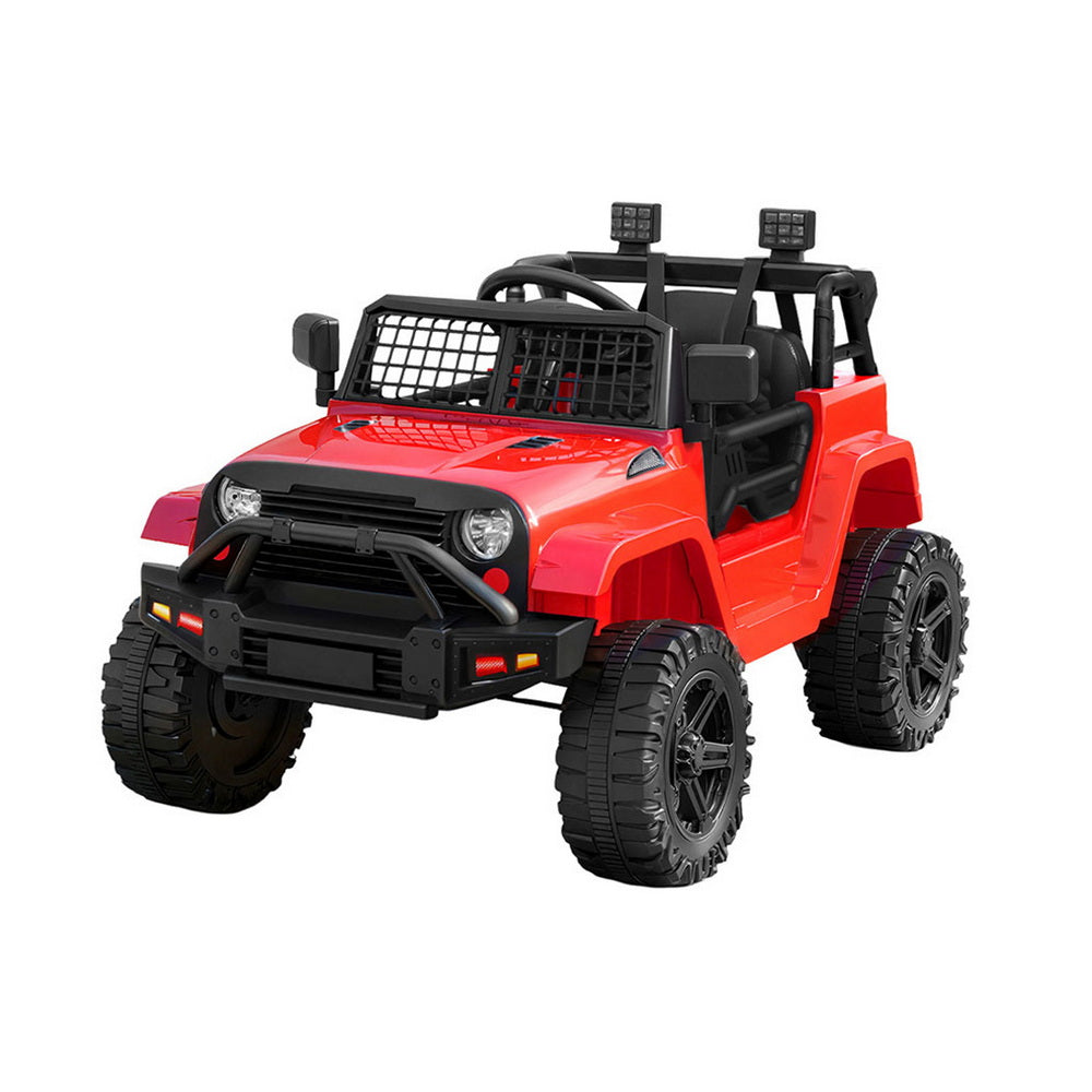 Rigo Kids Electric Ride On Car Jeep Toy Cars Remote 12V Red