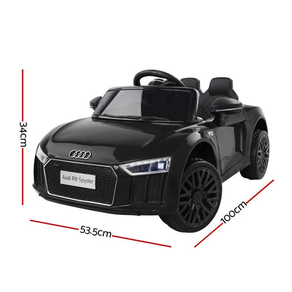 Kids Ride On Car Audi R8 Licensed Sports Electric Toy Cars Black