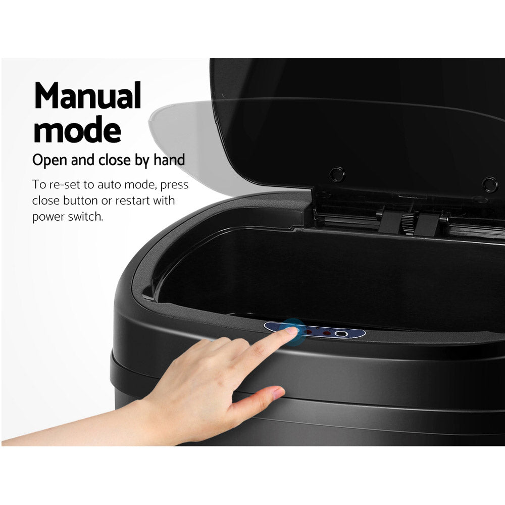 Devanti Motion Sensor Bin 58L Automatic Lid Clean & Convenient