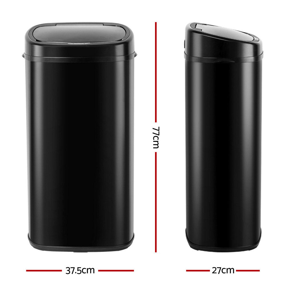 Devanti Motion Sensor Bin 68L Hands-Free Touchless Kitchen Waste