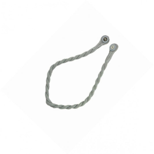 Magnetic weaved rope tieback Silver