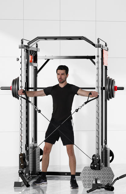 SmartFit M1 Max 140kg Pin Loaded Multi Functional Training Smith Machine Home Gym Power Rack Machine package