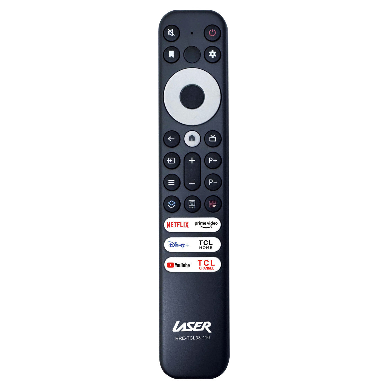 Laser Remote Control for TCL TVs - Black