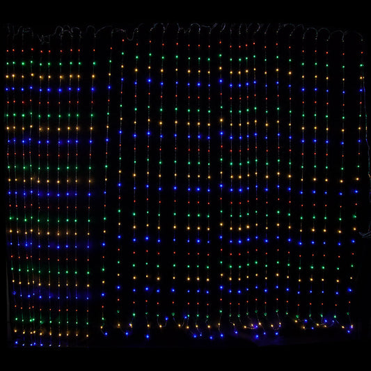 Samland 750 LED 620cmx240cm Copper Wire Curtain Light in Multi Colour