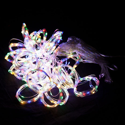 Samland 750 LED 620cmx240cm Copper Wire Curtain Light in Multi Colour