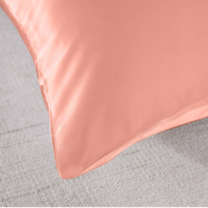 Royal Comfort Mulberry Soft Silk Hypoallergenic Pillowcase Twin Pack 51 x 76cm - Blush