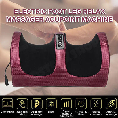 24W Electric Foot Massager with Infrared Therapy & Timer, AC