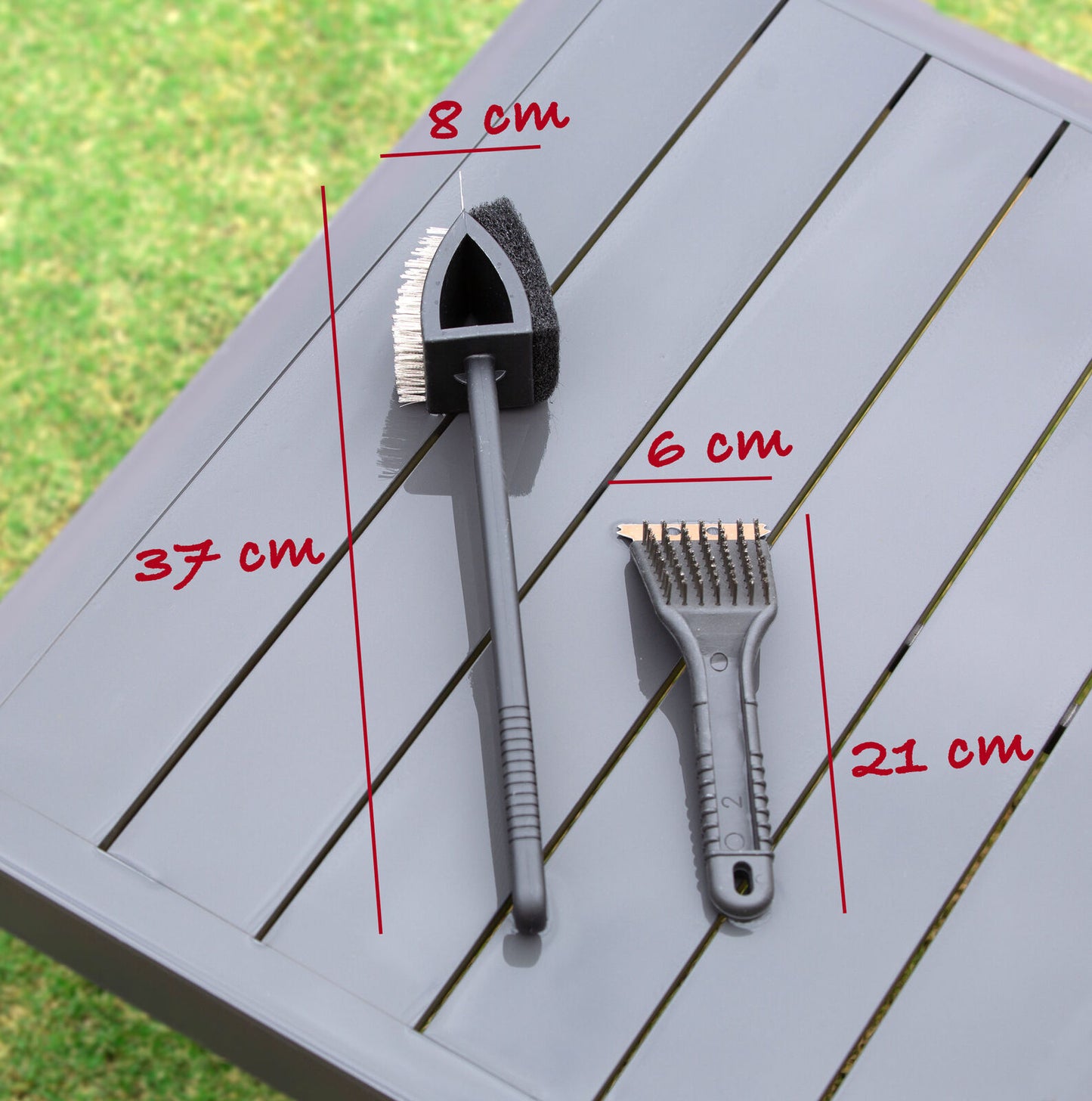Stainless Steel BBQ Brush and Scraper Blade