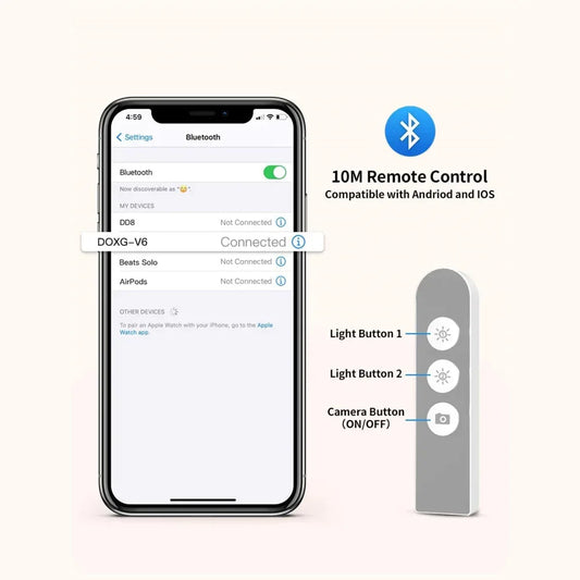 LED Portable Phone Holder Stand Wireless Remote Dimmable Selfie Fill Light Lamp Pink - Mekamart Australia