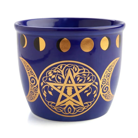 Wild Scents Pentacle Ceramic Smudge Bowl - Mekamart Australia