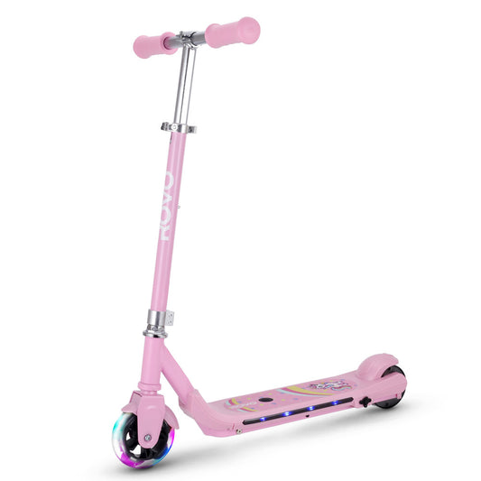 ROVO KIDS WhizKid Electric Scooter, Ages 5-11, Adjustable Height, AU Compliant, Lithium Battery, Brushless Motor, Pink