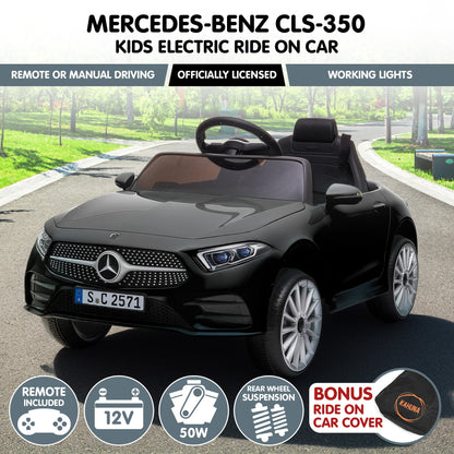 Kahuna Mercedes Benz CLS 350 Kids Electric Ride On Car with Remote Control - Black