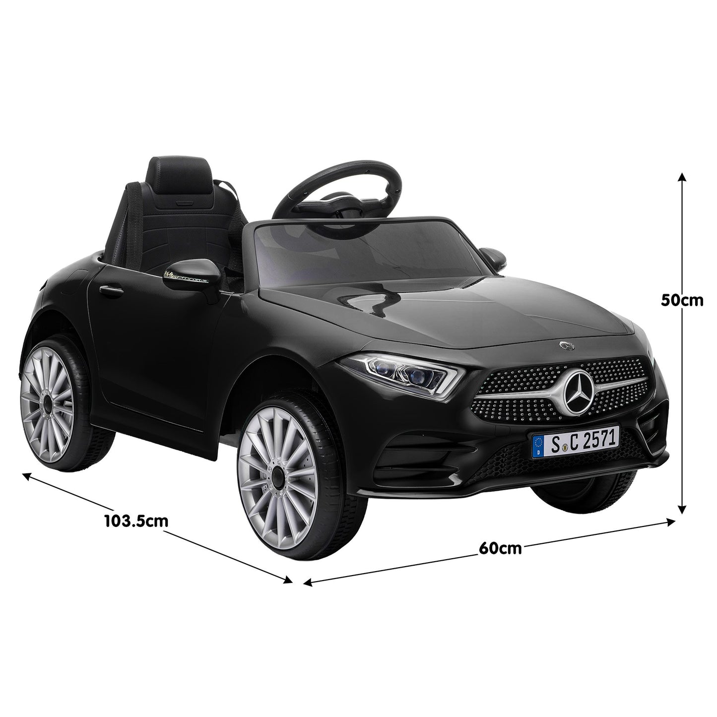 Kahuna Mercedes Benz CLS 350 Kids Electric Ride On Car with Remote Control - Black