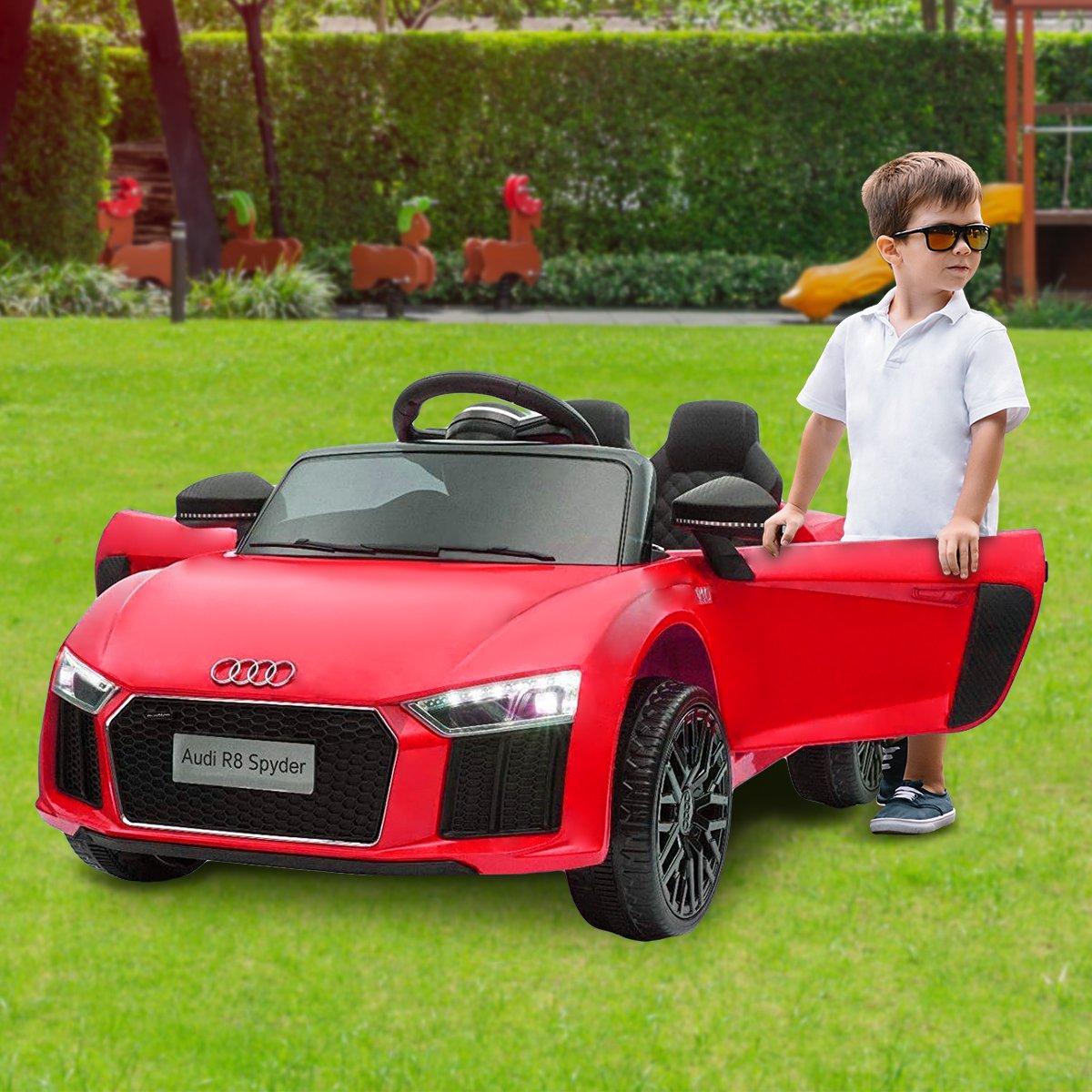 Kahuna Kahuna R8 Spyder Audi Licensed Kids Electric Ride On Car Remote Control - Red