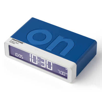Lexon Flip Classic Reversible Alarm Clock PANTONE - Classic Blue
