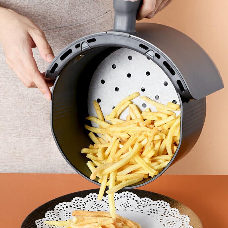 100Pcs 7/8/9 Non-Stick Air Fryer Parchment Liners - 23CM