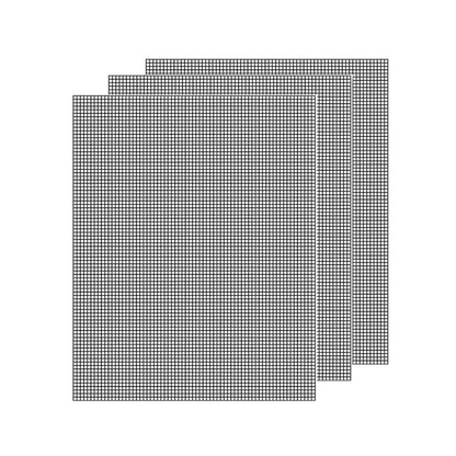 3/6/10PCS Non-Stick BBQ Grill Mat Mesh Liner Cooking Barbecue Sheet Baking Pad - 40X30cm-3PCS