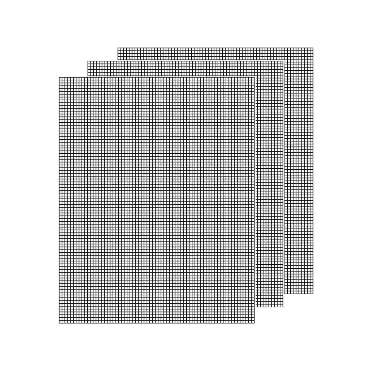 3/6/10PCS Non-Stick BBQ Grill Mat Mesh Liner Cooking Barbecue Sheet Baking Pad - 40X30cm-6PCS